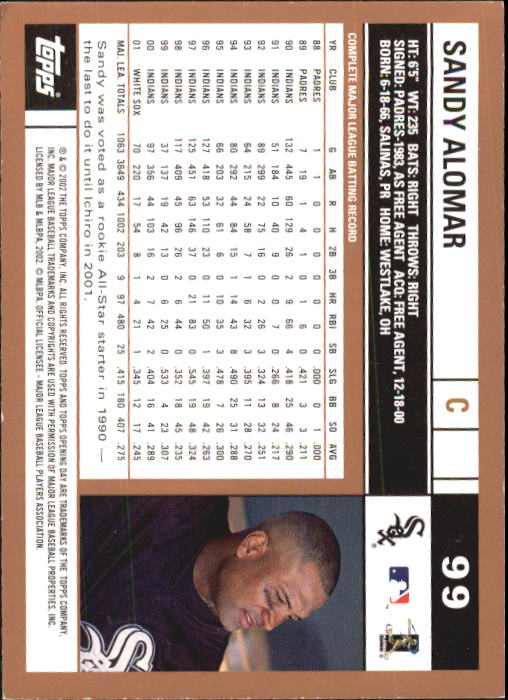 2002 Topps Opening Day Baseball - Picture 166 of 284