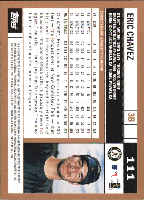 2002 Topps Opening Day Baseball - Picture 182 of 284