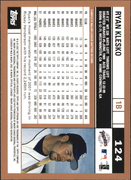 2002 Topps Opening Day Baseball - Picture 206 of 284