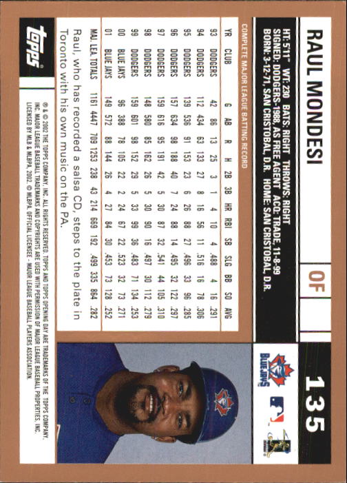 2002 Topps Opening Day Baseball - Picture 228 of 284