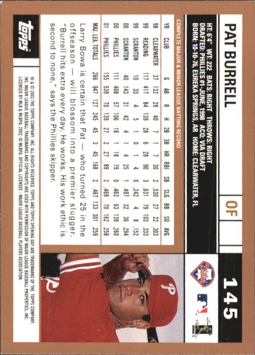 2002 Topps Opening Day Baseball - Picture 246 of 284