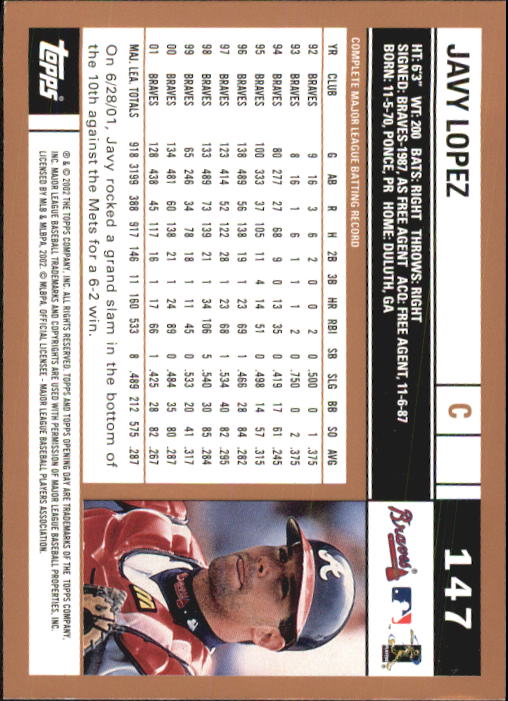 2002 Topps Opening Day Baseball - Picture 250 of 284