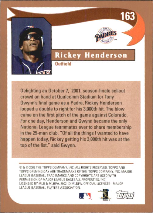 2002 Topps Opening Day Baseball - Picture 280 of 284