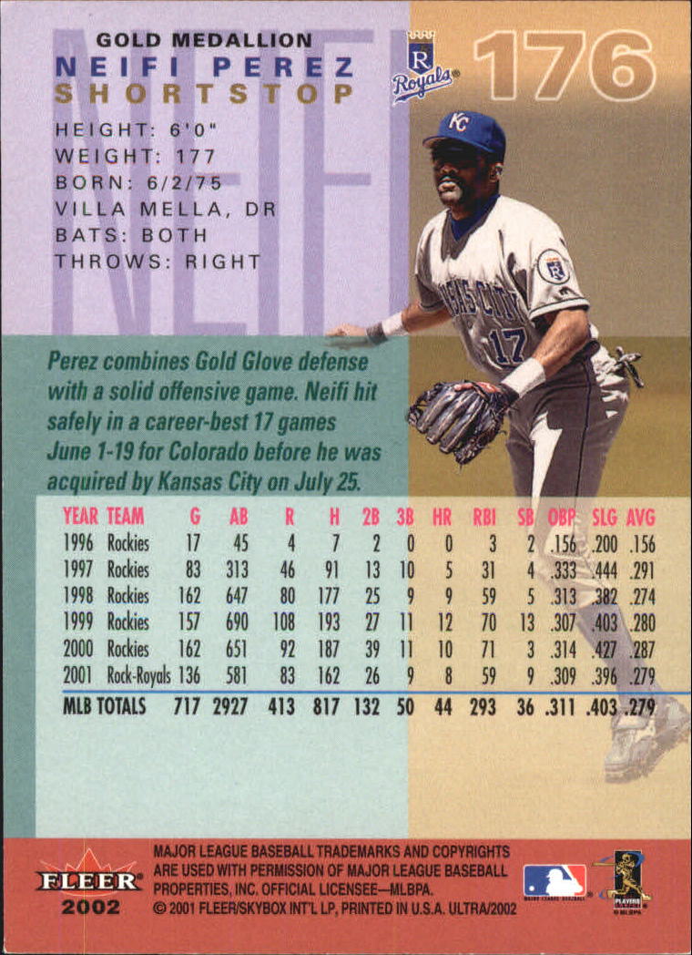2002 Ultra (Fleer) Baseball "Gold Medallion" Parallel Cards - Picture 163 of 201