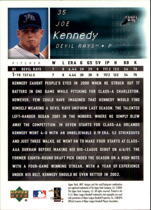 2002 Upper Deck MVP Baseball Card Pick