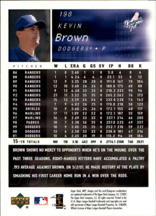 2002 Upper Deck MVP Baseball Card Pick