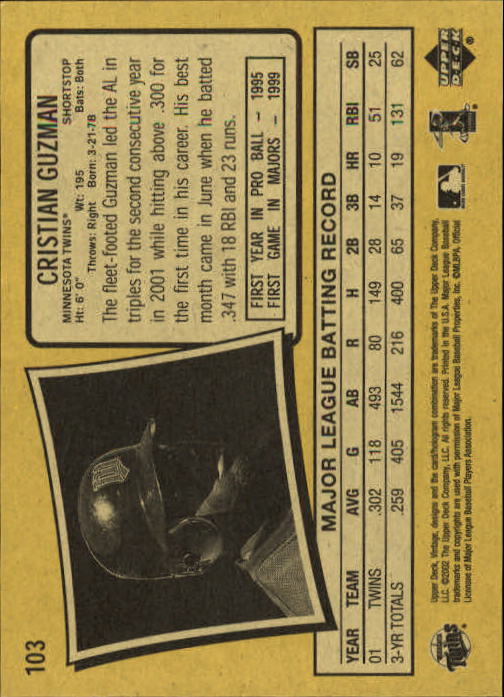 2002 Upper Deck Vintage Baseball Card Pick - Picture 7 of 352