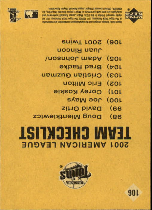 2002 Upper Deck Vintage Baseball Card Pick - Picture 9 of 352