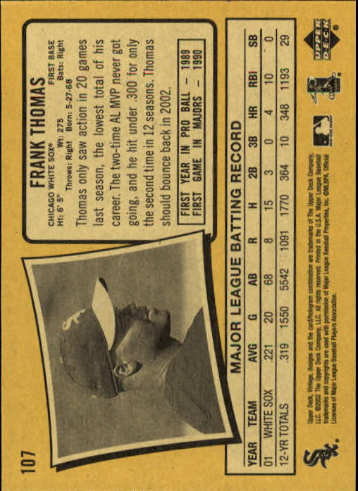 2002 Upper Deck Vintage Baseball Card Pick - Picture 11 of 352