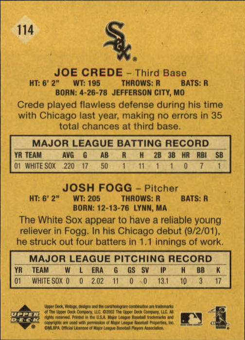 2002 Upper Deck Vintage Baseball Card Pick - Picture 21 of 352