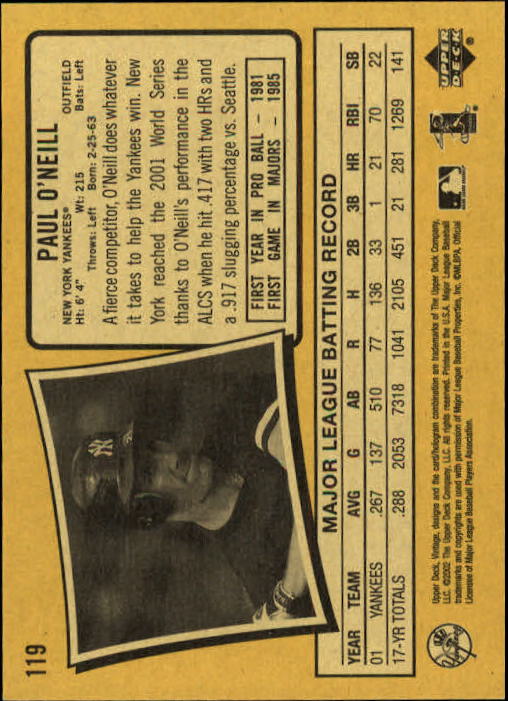 2002 Upper Deck Vintage Baseball Card Pick - Picture 27 of 352