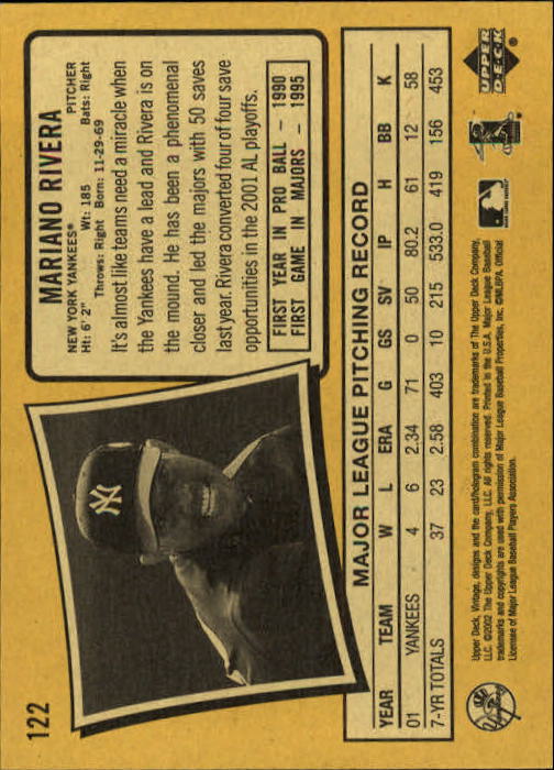 2002 Upper Deck Vintage Baseball Card Pick - Picture 33 of 352