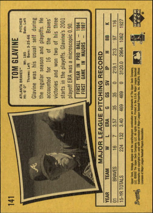 2002 Upper Deck Vintage Baseball Card Pick - Picture 65 of 352