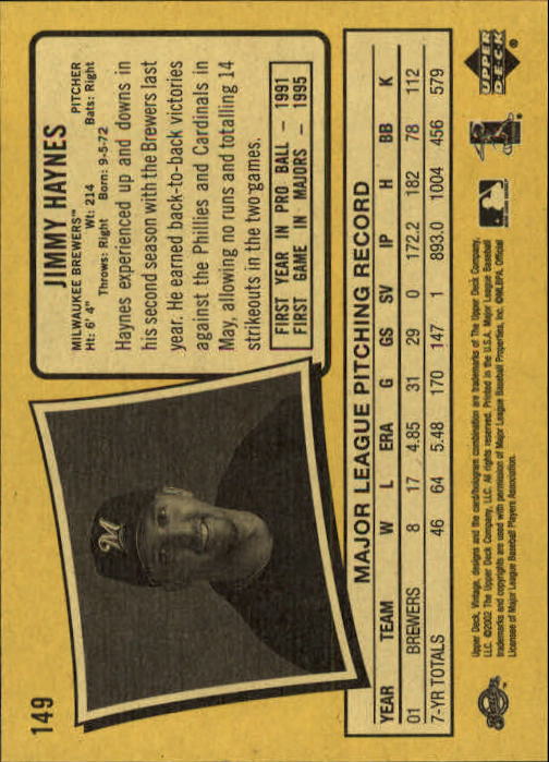 2002 Upper Deck Vintage Baseball Card Pick - Picture 79 of 352