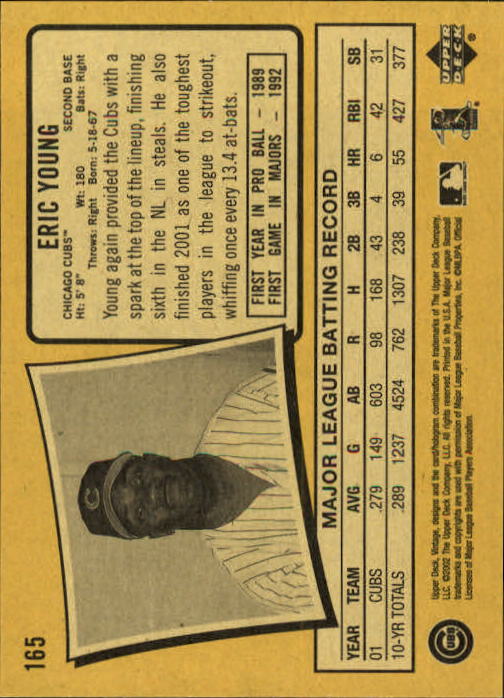 2002 Upper Deck Vintage Baseball Card Pick - Picture 105 of 352