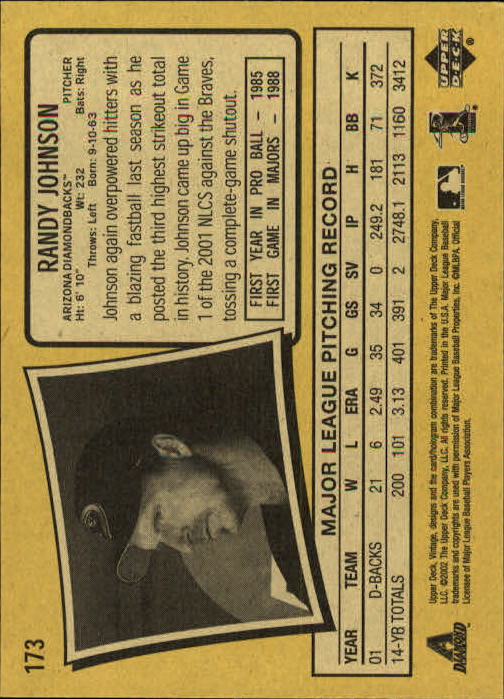 2002 Upper Deck Vintage Baseball Card Pick - Picture 121 of 352