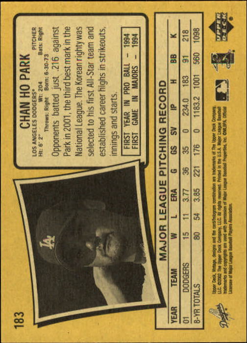 2002 Upper Deck Vintage Baseball Card Pick - Picture 137 of 352