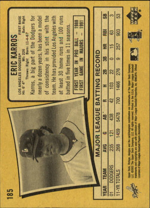 2002 Upper Deck Vintage Baseball Card Pick - Picture 141 of 352