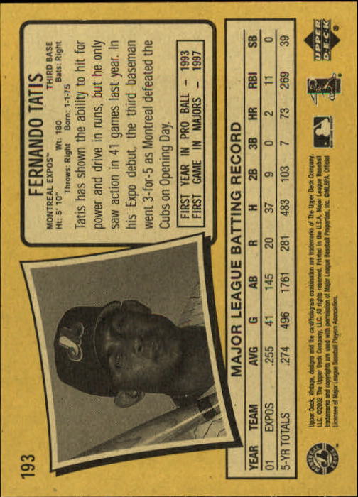 2002 Upper Deck Vintage Baseball Card Pick - Picture 155 of 352