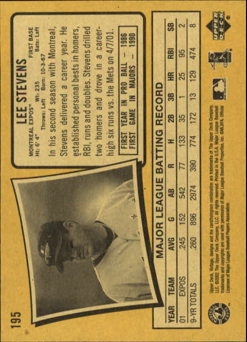 2002 Upper Deck Vintage Baseball Card Pick - Picture 159 of 352