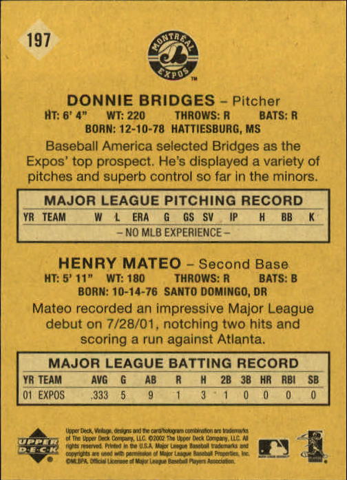 2002 Upper Deck Vintage Baseball Card Pick - Picture 163 of 352