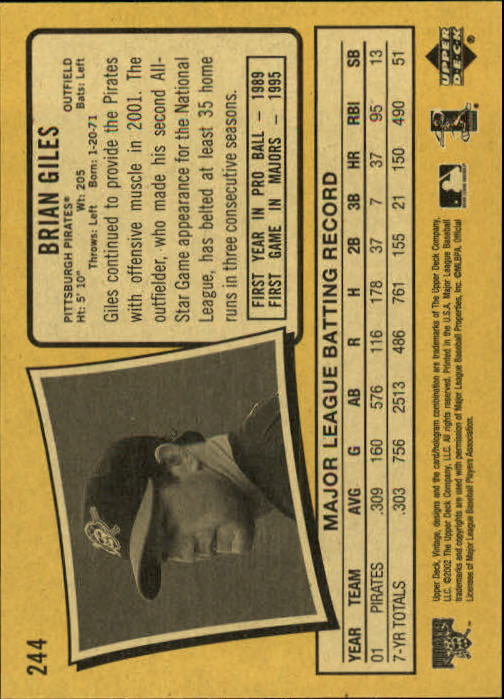 2002 Upper Deck Vintage Baseball Card Pick - Picture 254 of 352