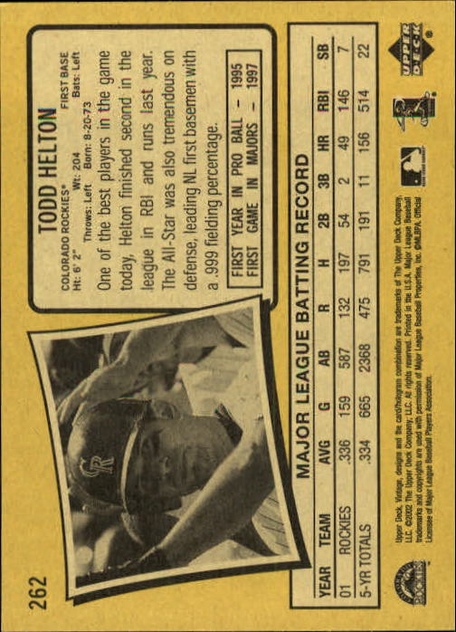 2002 Upper Deck Vintage Baseball Card Pick - Picture 284 of 352