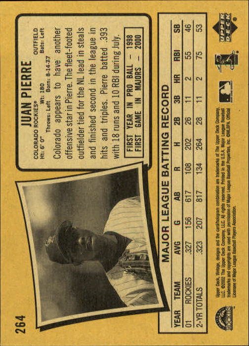 2002 Upper Deck Vintage Baseball Card Pick - Picture 286 of 352