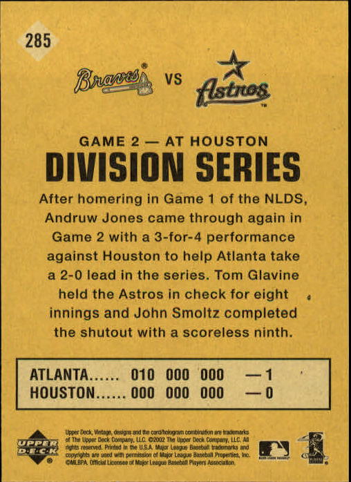 2002 Upper Deck Vintage Baseball Card Pick - Picture 324 of 352