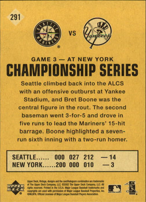 2002 Upper Deck Vintage Baseball Card Pick - Picture 336 of 352