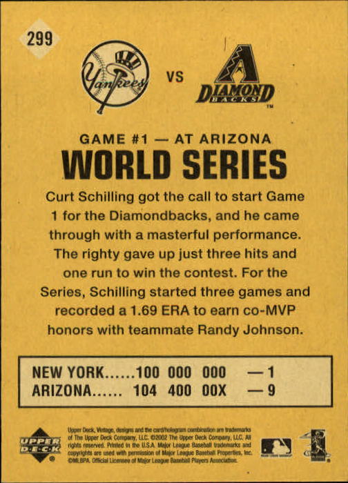 2002 Upper Deck Vintage Baseball Card Pick - Picture 350 of 352