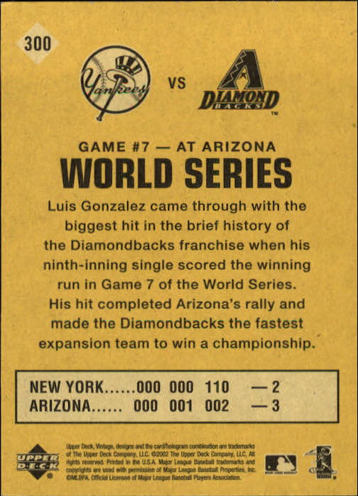 2002 Upper Deck Vintage Baseball Card Pick - Picture 352 of 352