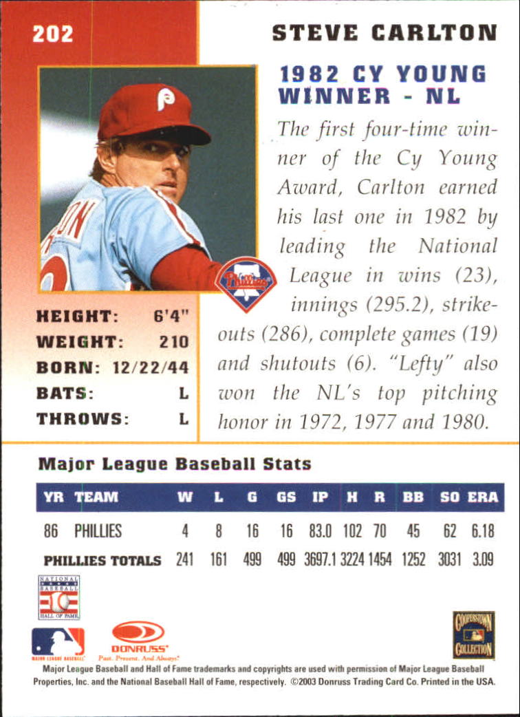 2003 Donruss Champions Baseball "Main Set" Cards - Picture 13 of 39