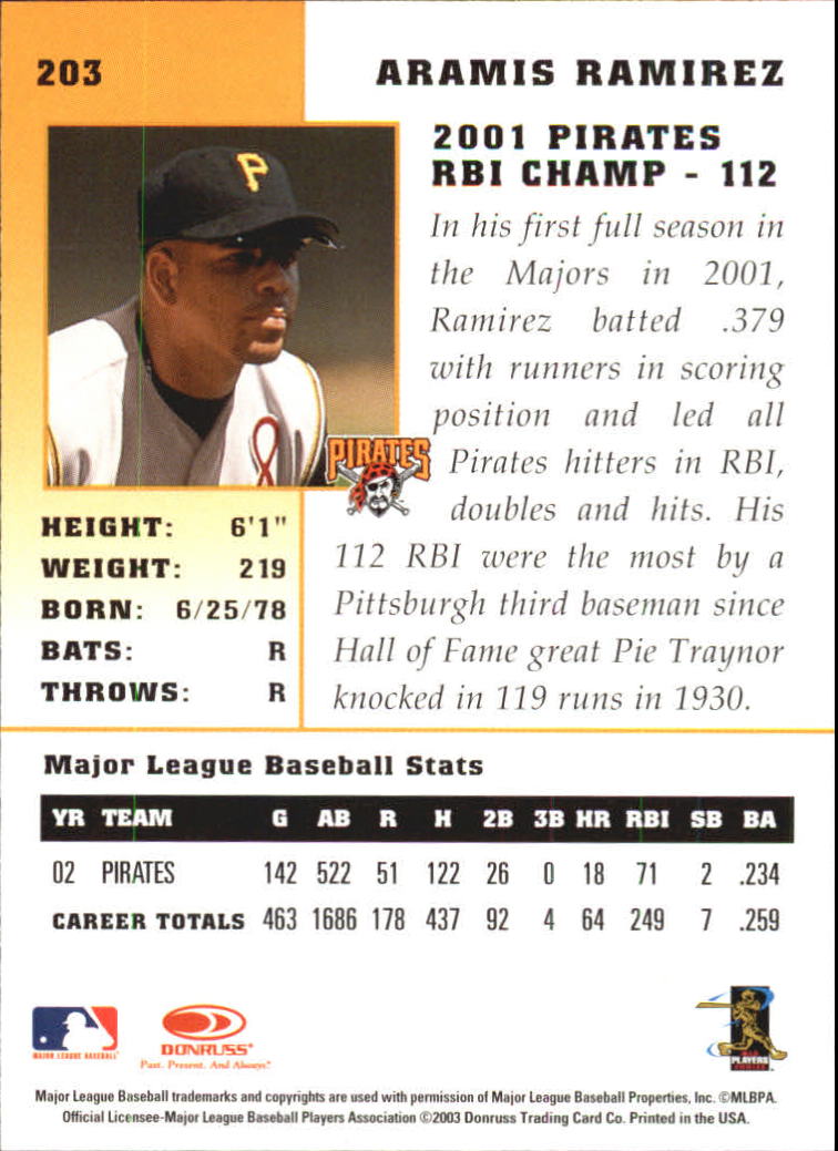 2003 Donruss Champions Baseball "Main Set" Cards - Picture 15 of 39