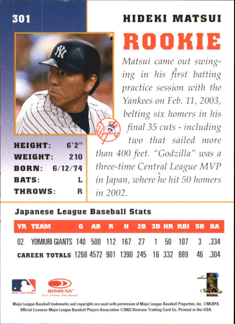 2003 Donruss Champions Baseball 