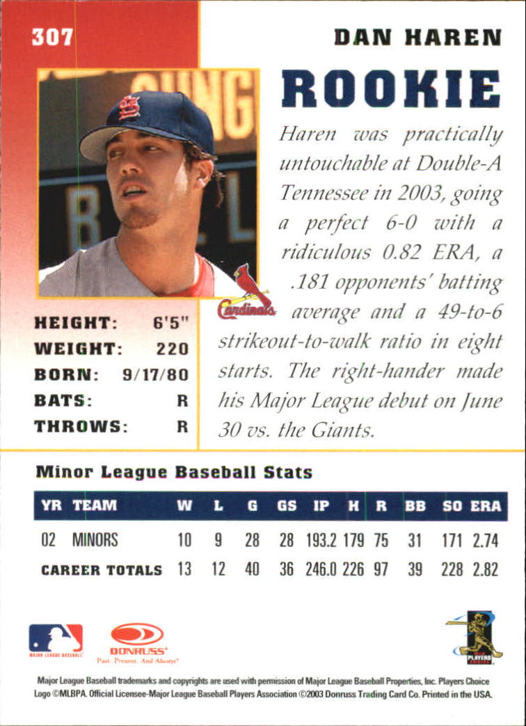 2003 Donruss Champions Baseball "Main Set" Cards - Picture 35 of 39