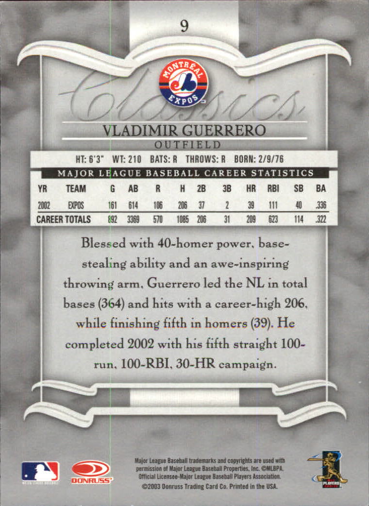 2003 Donruss Classics Baseball "Main Set" Cards #1 to #208 - Picture 19 of 227