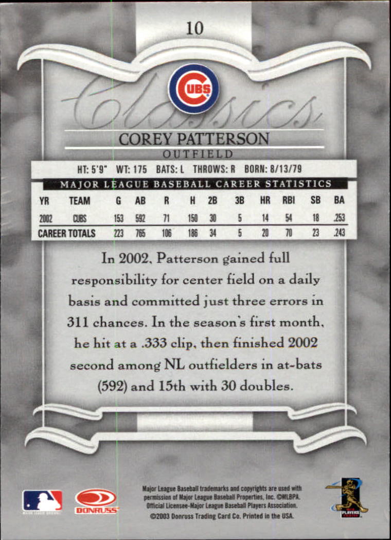 2003 Donruss Classics Baseball "Main Set" Cards #1 to #208 - Picture 21 of 227
