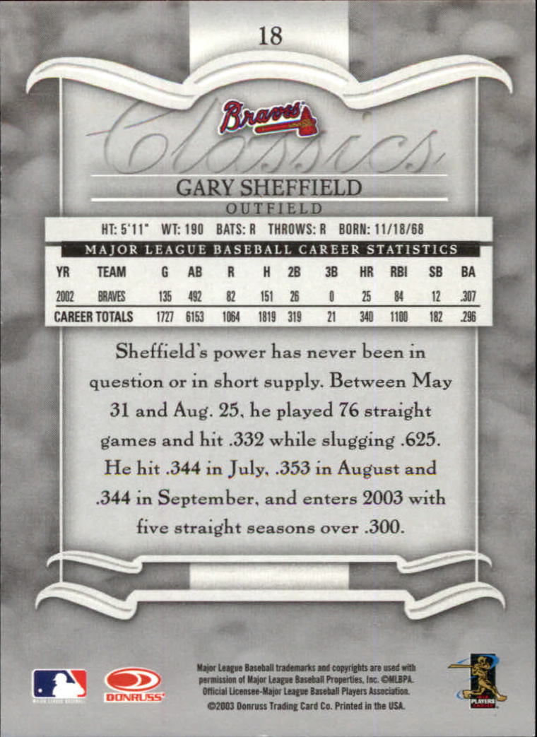 2003 Donruss Classics Baseball "Main Set" Cards #1 to #208 - Picture 37 of 227