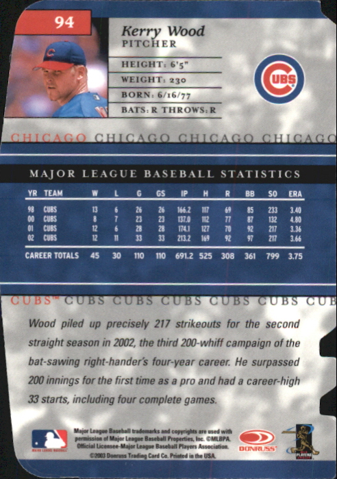 Carte Donruss Elite Baseball 2003 "Inserto e Parallelo" - Foto 15 di 23
