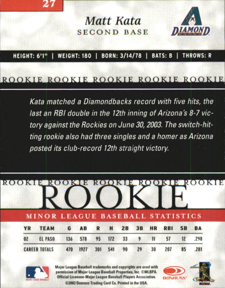 2003 Donruss Elite Extra Edition Baseball - Picture 23 of 39