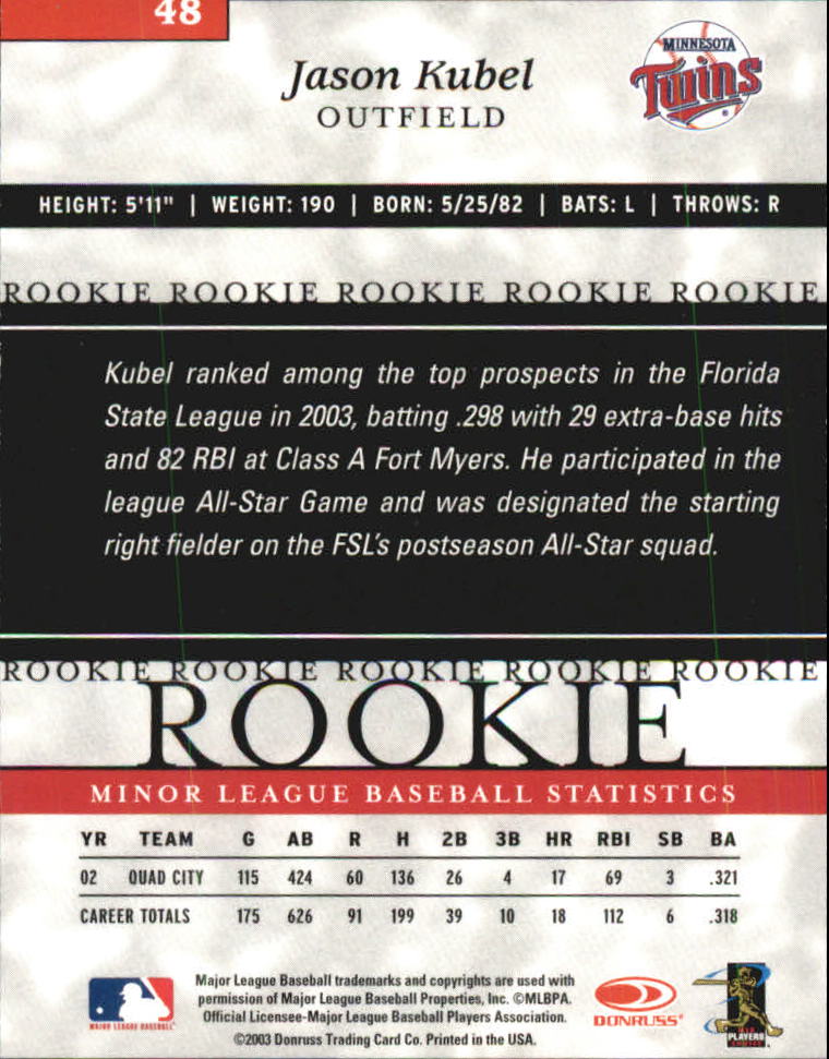 2003 Donruss Elite Extra Edition Baseball - Picture 35 of 39