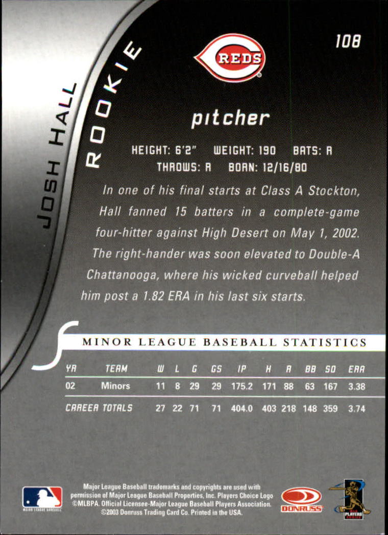 2003 Donruss Signature Baseball "Main Set" Cards - Picture 29 of 47