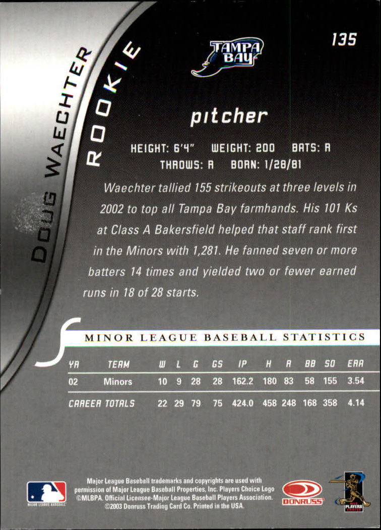 2003 Donruss Signature Baseball "Main Set" Cards - Picture 39 of 47