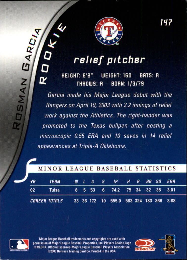 2003 Donruss Signature Baseball "Main Set" Cards - Picture 47 of 47