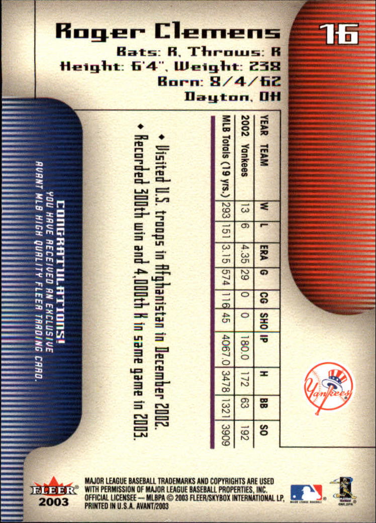 2003 Fleer Avant Baseball "Main Set" Cards #1 to #87 - Picture 30 of 130