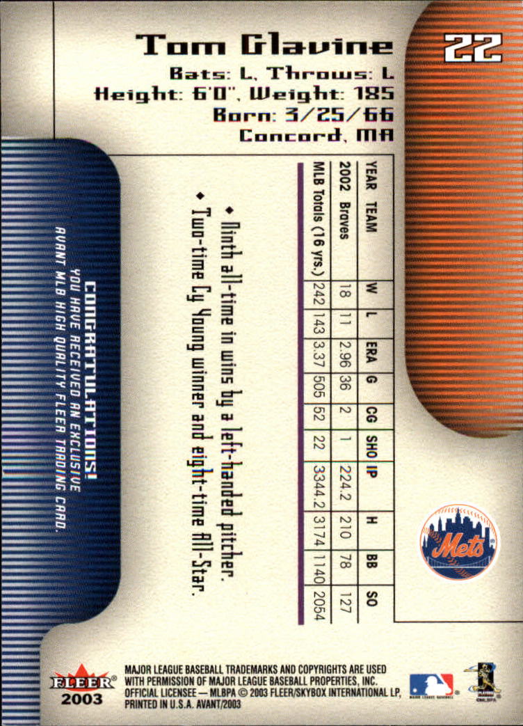 2003 Fleer Avant Baseball "Main Set" Cards #1 to #87 - Picture 42 of 130