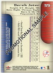 2003 Fleer Avant Baseball "Main Set" Cards #1 to #87 - Picture 130 of 130