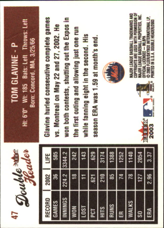 2003 Fleer Double Header Baseball "Main Set" Cards - Picture 87 of 415