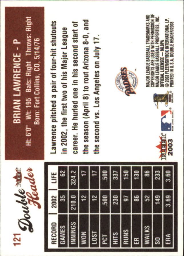 2003 Fleer Double Header Baseball "Main Set" Cards - Picture 227 of 415